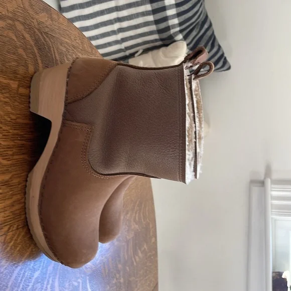 No. 6 clog boots, shearling lined sz 39 - Picture 4 of 6